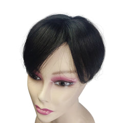 Body Wavy Brazilian Human Hair Toppers 25cm Clip In Hairpieces Extensions Increase Hair Volume for Women Mild Light Brown Remy