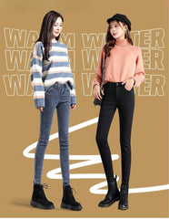 Jeans for Women mom Jeans blue gray black Woman High Elastic Jeans female washed denim skinny pencil pants streetwear women