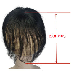 Body Wavy Brazilian Human Hair Toppers 25cm Clip In Hairpieces Extensions Increase Hair Volume for Women Mild Light Brown Remy