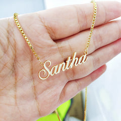 Popular jewelry Custom Necklaces Personalized Name Necklaces Jewelry with Box Chain Letter Choker Necklaces with Name for Women
