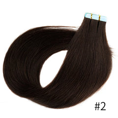 Doreen Brazilian Machine Remy Tape In Human Hair Extensions 16 to 24 Inch 20 Pcs 50g/Pack Silky Straight PU Seamless Skin Weft