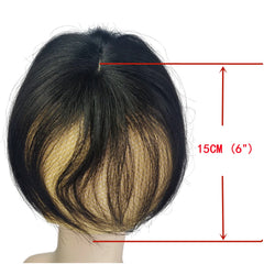 Body Wavy Brazilian Human Hair Toppers 25cm Clip In Hairpieces Extensions Increase Hair Volume for Women Mild Light Brown Remy