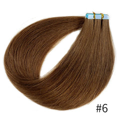 Doreen Brazilian Machine Remy Tape In Human Hair Extensions 16 to 24 Inch 20 Pcs 50g/Pack Silky Straight PU Seamless Skin Weft