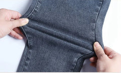 Jeans for Women mom Jeans blue gray black Woman High Elastic Jeans female washed denim skinny pencil pants streetwear women