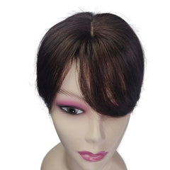 Body Wavy Brazilian Human Hair Toppers 25cm Clip In Hairpieces Extensions Increase Hair Volume for Women Mild Light Brown Remy