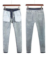 Jeans for Women mom Jeans blue gray black Woman High Elastic Jeans female washed denim skinny pencil pants streetwear women