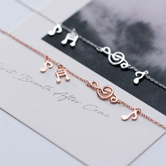 La Monada Fine Silver 925 Jewelry Bracelet Female Woman Musical Note Chain Minimalist Bracelets For Women Silver 925 Sterling