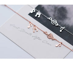 La Monada Fine Silver 925 Jewelry Bracelet Female Woman Musical Note Chain Minimalist Bracelets For Women Silver 925 Sterling