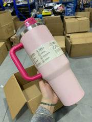 New H2.0 Thermos Cup Silicone Boot for Stanleys 30/40 oz Tumbler with Handle Lid Straw Stainless Steel Vacuum