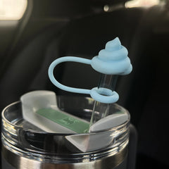 Silicone anti overflow creative toilet, suitable for Stanley cups, , outdoor ice cream cup accessories, good for going out