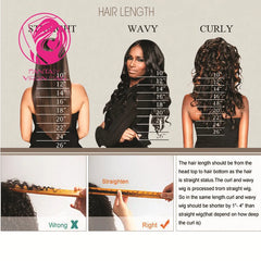 Full Human Hair Wigs with Bangs Glueless WEar and go Wig for Women Natural Straight Lace Front Wig Fringe Ombre Blonde Color Wig