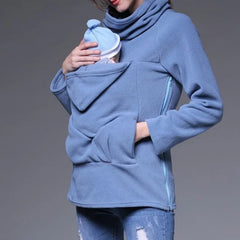 Autumn Winter Kangaroo Coat Maternity Clothing Plus Size Pregnancy Sweater Premama Baby Carrier for 0-12 Months Pregnant Hoodies