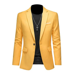 Men's Solid Color High-end Blazer