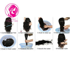 Full Human Hair Wigs with Bangs Glueless WEar and go Wig for Women Natural Straight Lace Front Wig Fringe Ombre Blonde Color Wig