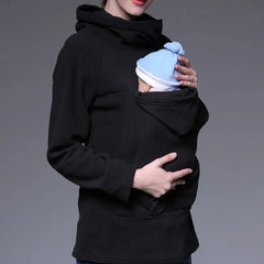 Autumn Winter Kangaroo Coat Maternity Clothing Plus Size Pregnancy Sweater Premama Baby Carrier for 0-12 Months Pregnant Hoodies