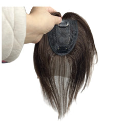 Body Wavy Brazilian Human Hair Toppers 25cm Clip In Hairpieces Extensions Increase Hair Volume for Women Mild Light Brown Remy