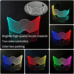 Colorful LED Luminous Glasses Light Up Goggles Glow In Dark Flashing Glasses Men Women Bar Performence Props Eyewear Supplies