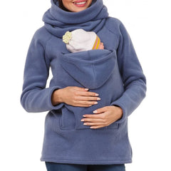 Autumn Winter Kangaroo Coat Maternity Clothing Plus Size Pregnancy Sweater Premama Baby Carrier for 0-12 Months Pregnant Hoodies