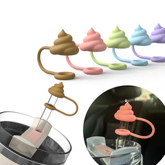 Silicone anti overflow creative toilet, suitable for Stanley cups, , outdoor ice cream cup accessories, good for going out