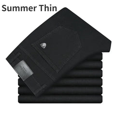 Men's Elastic Cotton Jeans