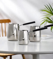 Long Handle Wax Melting Pot DIY Candle Soap Melts Pot Scented Wax Melts Metal Coffee Toroid Pitcher Latte Milk Frothing Jug