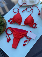 Adjustable Bandage Bikini Set