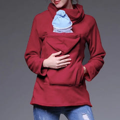 Autumn Winter Kangaroo Coat Maternity Clothing Plus Size Pregnancy Sweater Premama Baby Carrier for 0-12 Months Pregnant Hoodies
