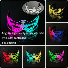 Colorful LED Luminous Glasses Light Up Goggles Glow In Dark Flashing Glasses Men Women Bar Performence Props Eyewear Supplies