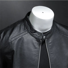 Slim Pu Leather Jacket