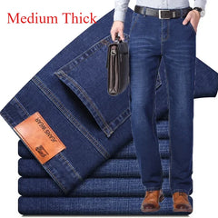 Men's Elastic Cotton Jeans