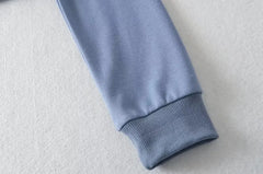 4 colors Harajuku Spliced Rib Fishbone Slim Waist Open Zipper Hooded Sweatshirt Women Cropped Hoodies Casual Jumper Short Sweats