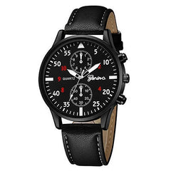 Men Casual Clock Watch set