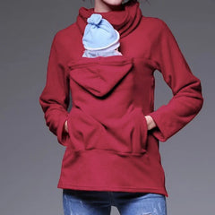 Autumn Winter Kangaroo Coat Maternity Clothing Plus Size Pregnancy Sweater Premama Baby Carrier for 0-12 Months Pregnant Hoodies