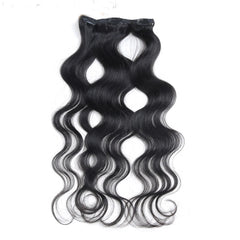 Body Wave Clip in Hair Extensions Human Hair 125G Weft Long Wavy Clip ins Remy Hair Extensions for Women and Girls 20 Inch
