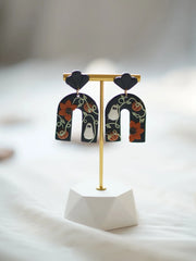 Trendy Fashion Delicate Unique Multi Colors Shapes Halloween Ghost Flower Polymer Clay Earrings Holiday Women's Accessories Gift