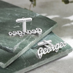 Personalized Name Cufflinks Best Man Cufflinks Gift Customized Letter Cufflinks for His Wedding Function Cufflinks