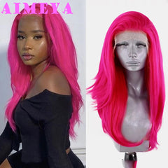 AIMEYA Silver Grey Lace Wig Heat Resistant Synthetic Lace Front Wig Long Natural Wave Mix Blonde Lace Wigs Daily Use Cosplay