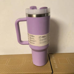 New H2.0 Thermos Cup Silicone Boot for Stanleys 30/40 oz Tumbler with Handle Lid Straw Stainless Steel Vacuum