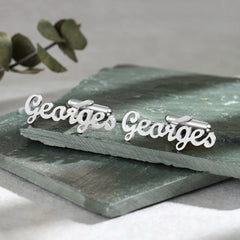 Personalized Name Cufflinks Best Man Cufflinks Gift Customized Letter Cufflinks for His Wedding Function Cufflinks