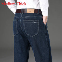 Men's Elastic Cotton Jeans