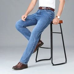 Men's Elastic Cotton Jeans