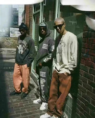 Winter Series SAINT Round Neck Oversized Men Sweater ARIES Print Beige Vintage Pullover Streetwear