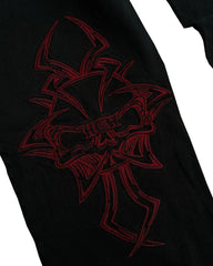 Hip Hop Y2K Jeans Mens Retro Skull Embroidery Washed Women's Denim Pants New Straight Casual Loose Wide Leg Trouser Streetwear