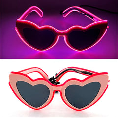1Pcs Light Up LED Glasses with Dark Lens Neon EL Wire Glow Glasses Glow in The Dark Glow Favors Supplies for Kids Adults