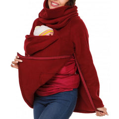 Autumn Winter Kangaroo Coat Maternity Clothing Plus Size Pregnancy Sweater Premama Baby Carrier for 0-12 Months Pregnant Hoodies