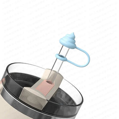 Silicone anti overflow creative toilet, suitable for Stanley cups, , outdoor ice cream cup accessories, good for going out
