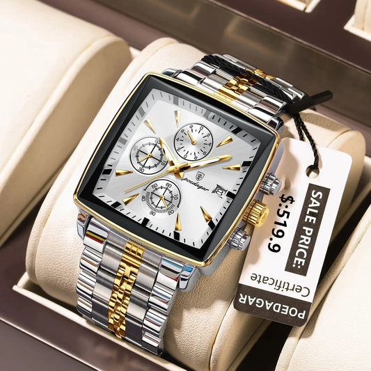 Luxury Square Sport Wristwatch