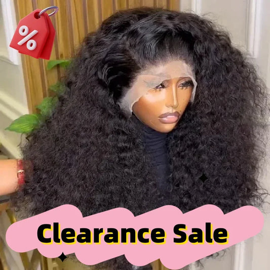 Natural Black 26 inch 180Density Soft Long KInky Curly Lace Front Wig For Women With BabyHair Preplucked Natural Hairline