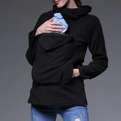 Autumn Winter Kangaroo Coat Maternity Clothing Plus Size Pregnancy Sweater Premama Baby Carrier for 0-12 Months Pregnant Hoodies