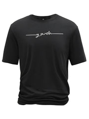 Creative Geometric Graphic Print Short Sleeve T-shirt for Men, Summer Outdoor Casual Crew Neck Top Shirt